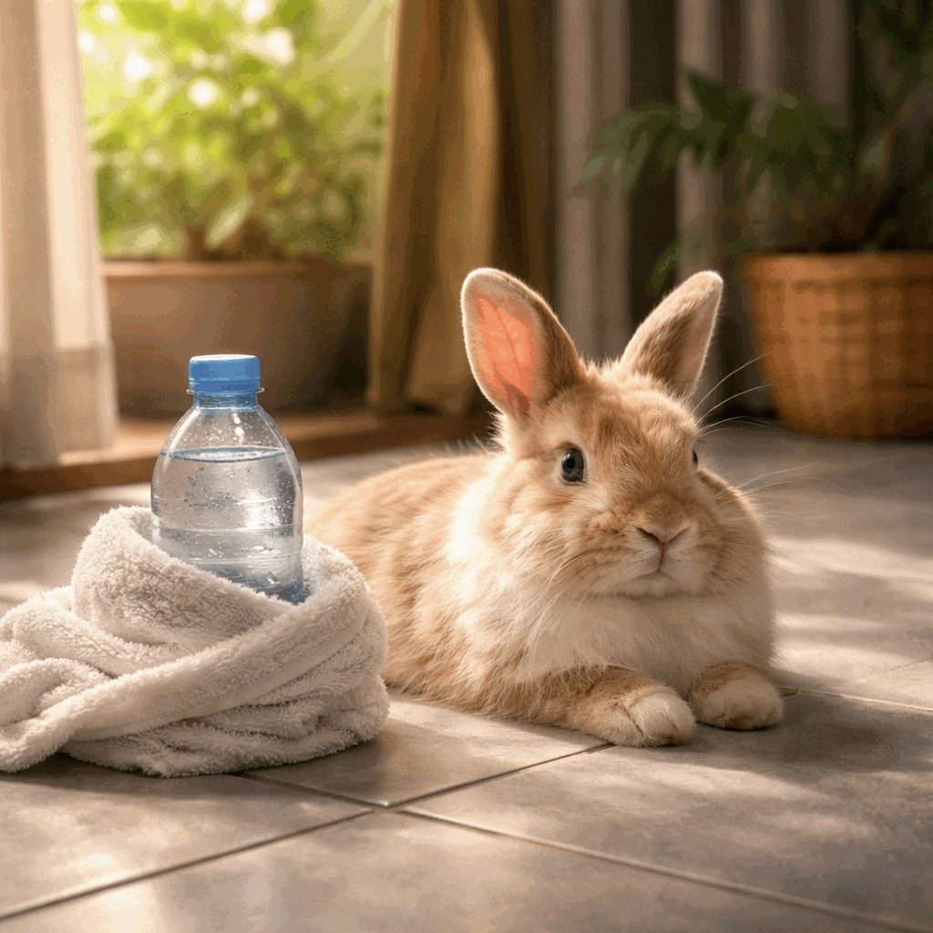 Kako ohladiti kunca v vročini in preprečiti toplotni udar